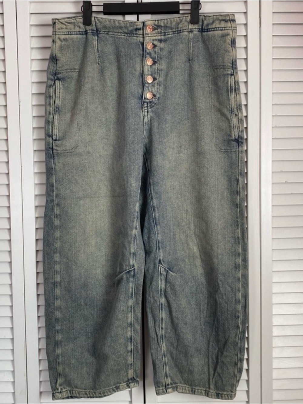 We The Free Osaka Barrel Jean Spearmint - Picture 3 of 6